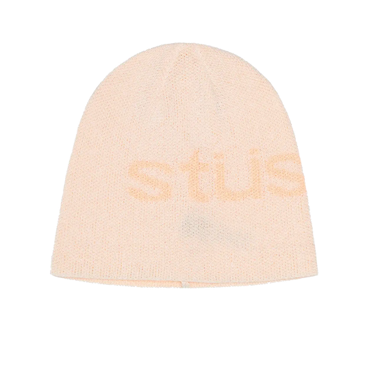 Stussy Helvetica UV Skullcap Beanie - White