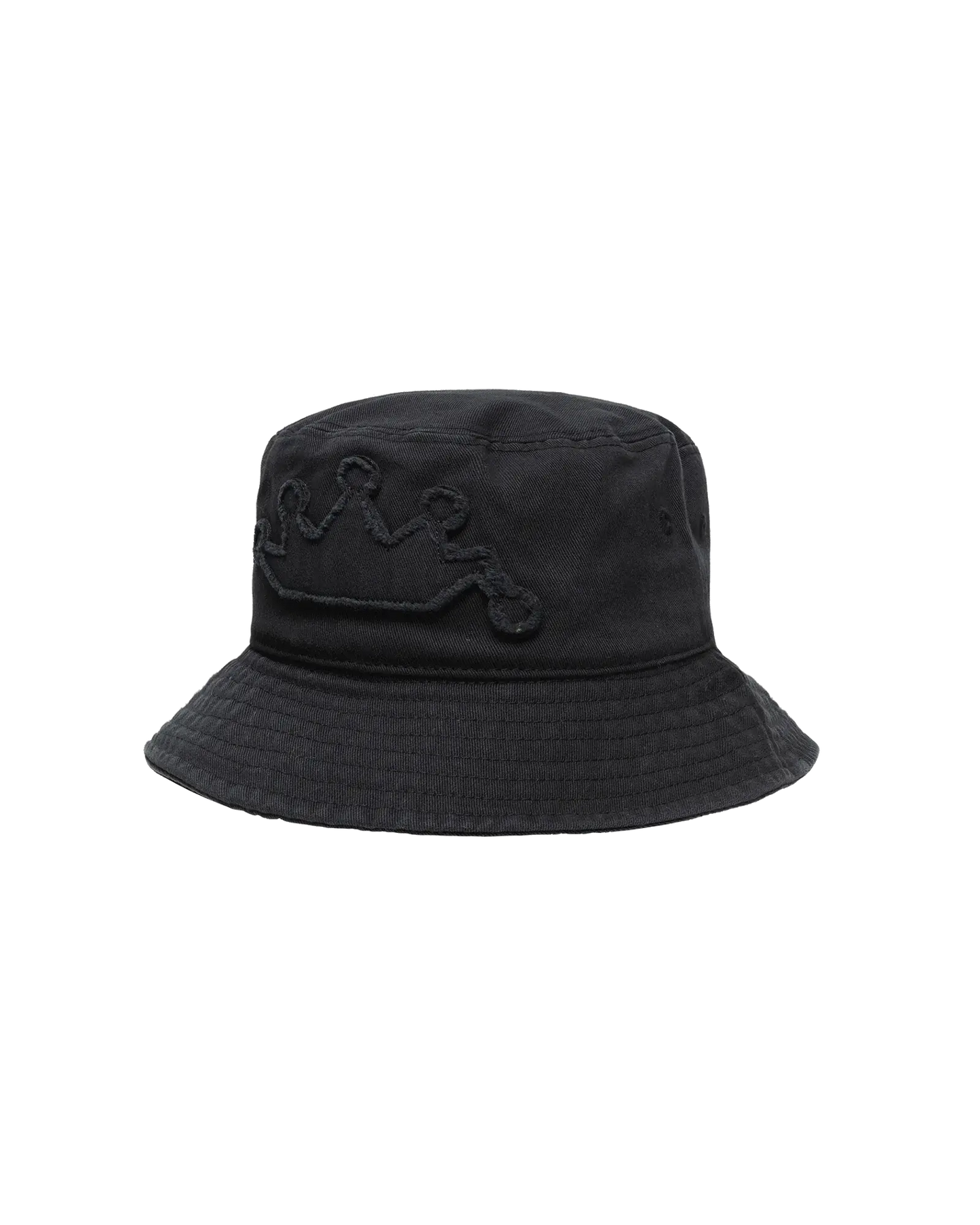 Stussy Crown Applique Bucket Hat - Black