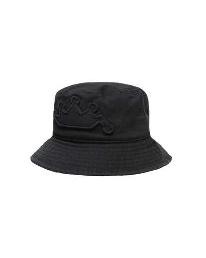 Stussy Crown Applique Bucket Hat - Black