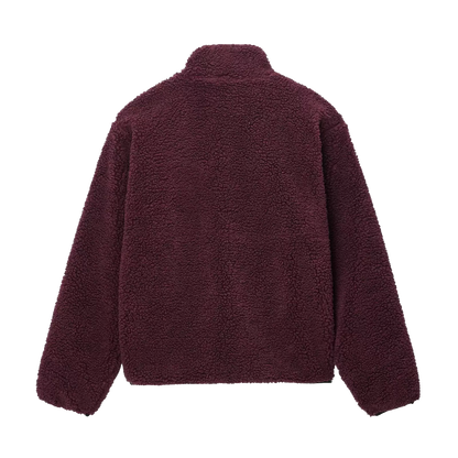 Stussy Sherpa Reversible Jacket - Burgundy