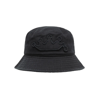 Stussy Crown Applique Bucket Hat - Black