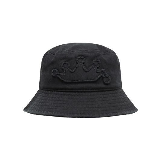 Stussy Crown Applique Bucket Hat - Black