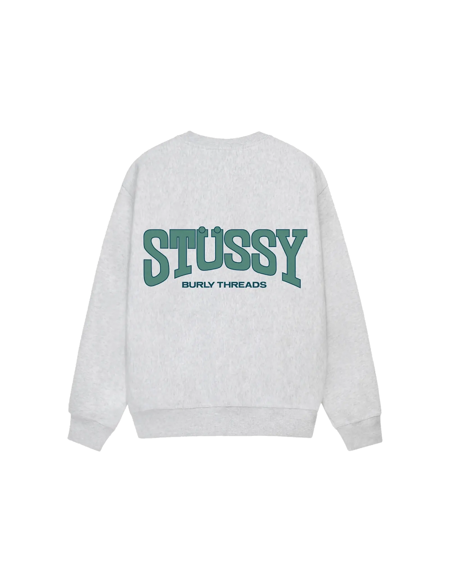 Stussy Burly Threads Crewneck - Ash Heather