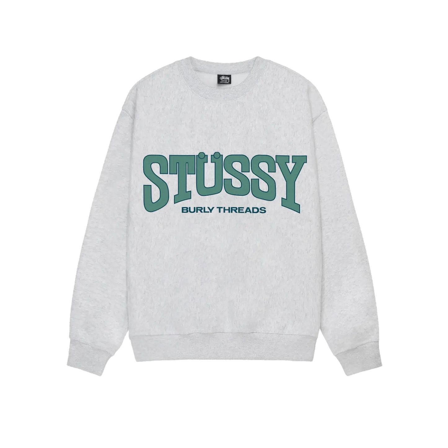 Stussy Burly Threads Crewneck - Ash Heather