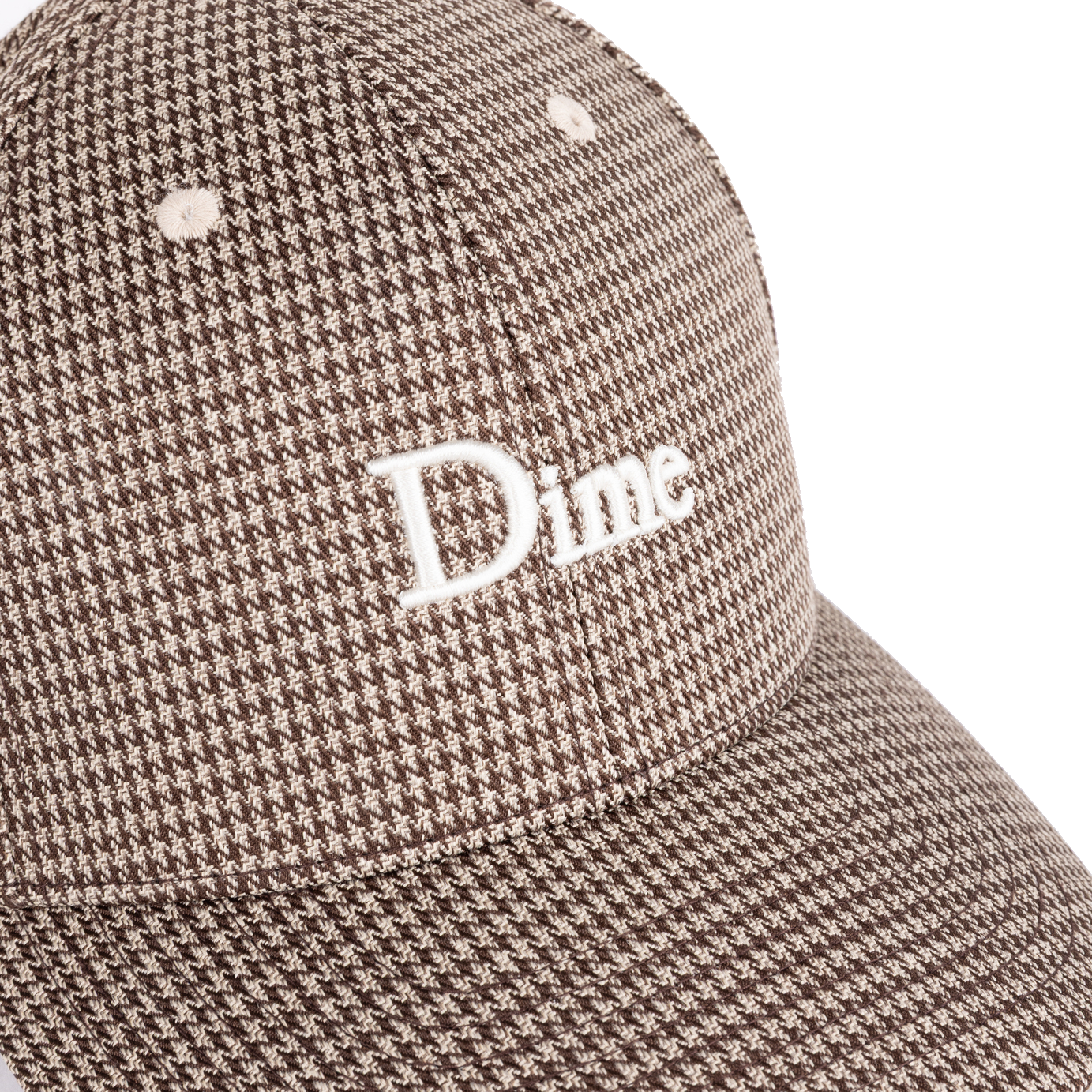 Dime Classic Houndstooth Low Pro Cap - Camel
