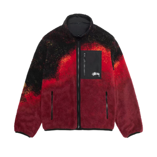 Stussy Sherpa Reversible Jacket - Lava