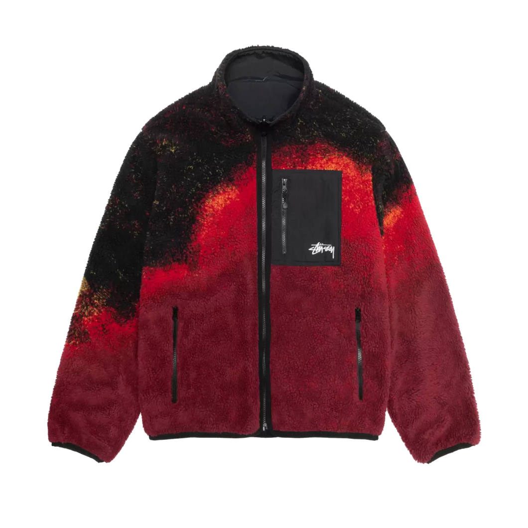 Stussy Sherpa Reversible Jacket - Lava