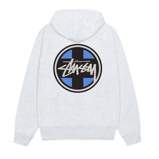 Stussy Cross Dot Hoodie - Ash