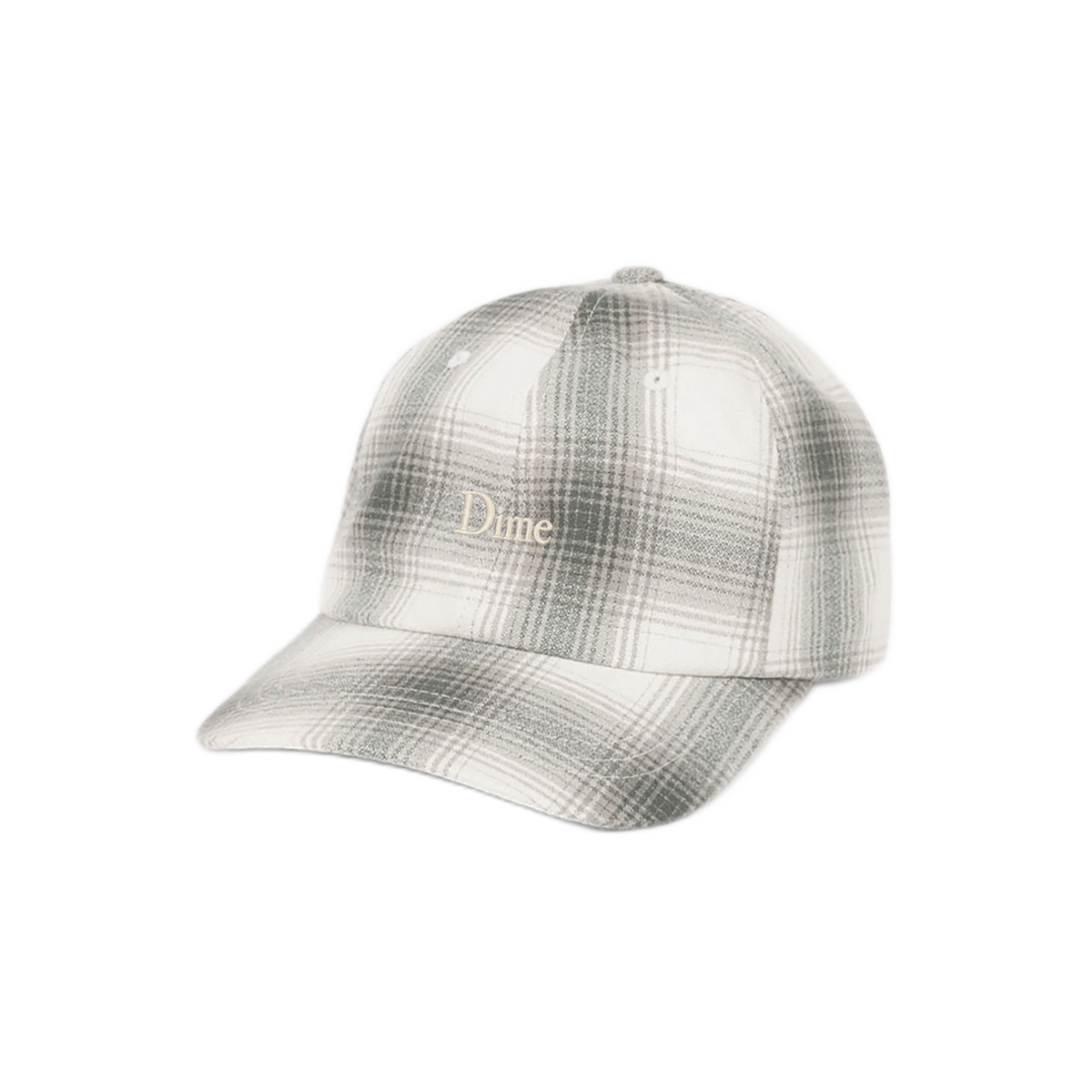 Dime Flannel Low Pro Cap - Light Gray