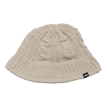 Load image into Gallery viewer, Stussy Cable Knit Bucket Hat - Oat