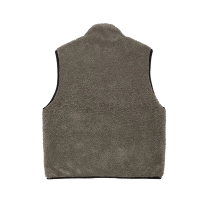 Stussy Sherpa Reversible Vest - Stone