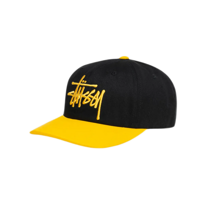 Stussy Big Basic Vintage Cap - Black/Gold