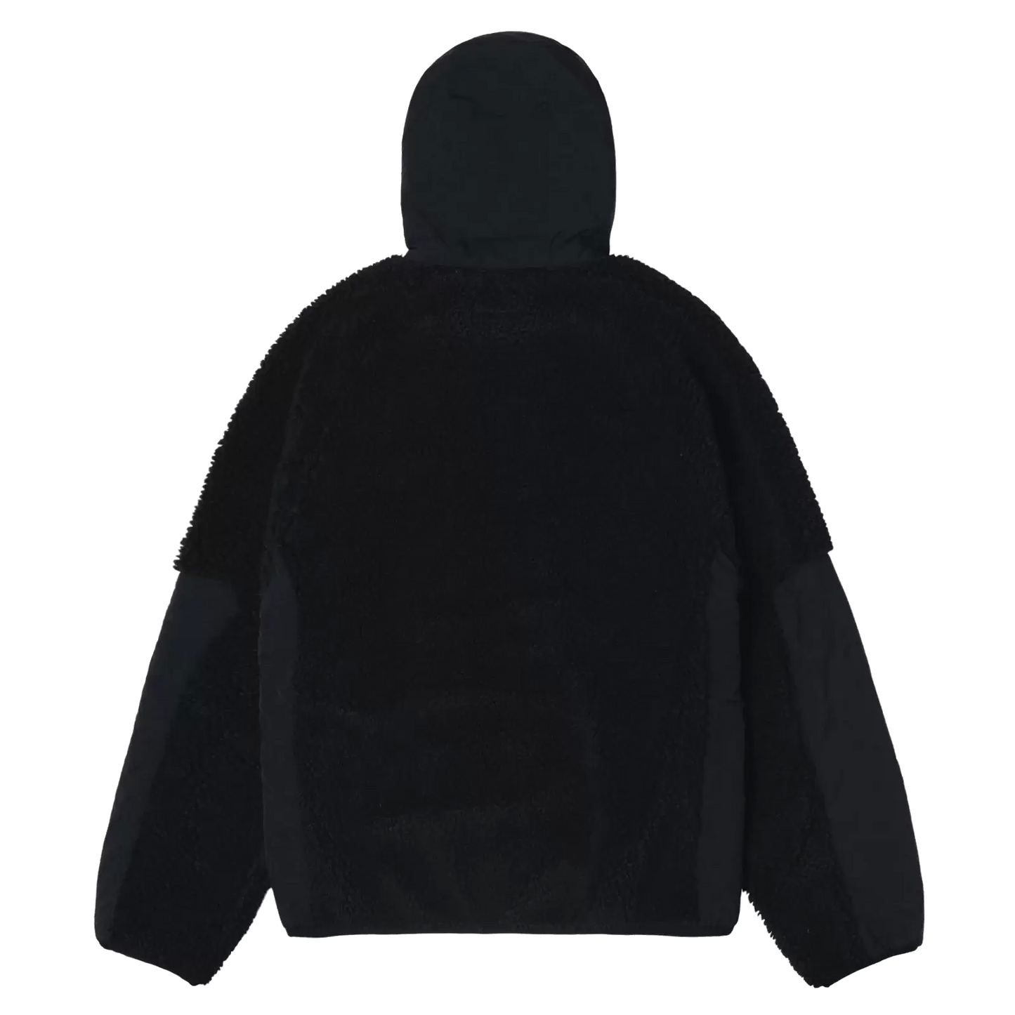 Stussy Sherpa Paneled Hooded Jacket - Black