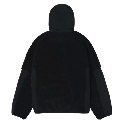 Stussy Sherpa Paneled Hooded Jacket - Black