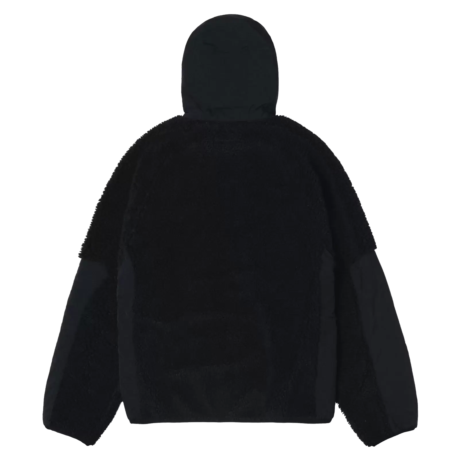 STUSSY☆】SHERPA PANELED HOODED JACKET BLACK UNISEX