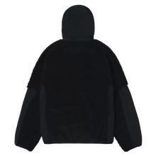 Load image into Gallery viewer, Stussy Sherpa Paneled Hooded Jacket - Black