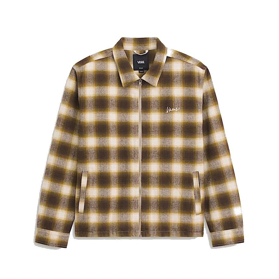 Vans Crestmont Plaid Shacket - Brown/Yellow