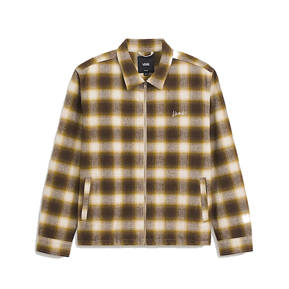 Vans Crestmont Plaid Shacket - Brown/Yellow