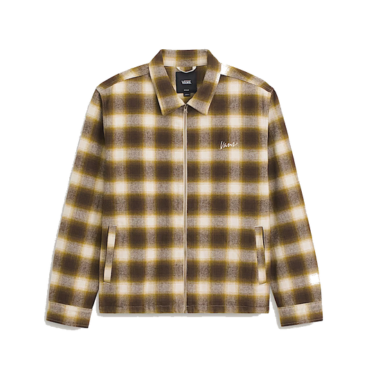 Vans Crestmont Plaid Shacket - Brown/Yellow