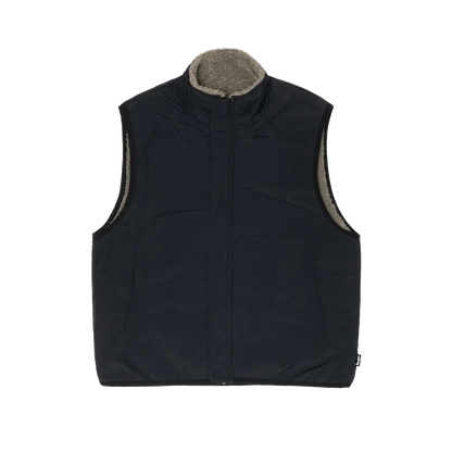 Stussy Sherpa Reversible Vest - Stone