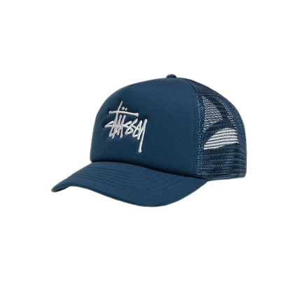 Stussy Big Basic Trucker Cap - Deep Blue