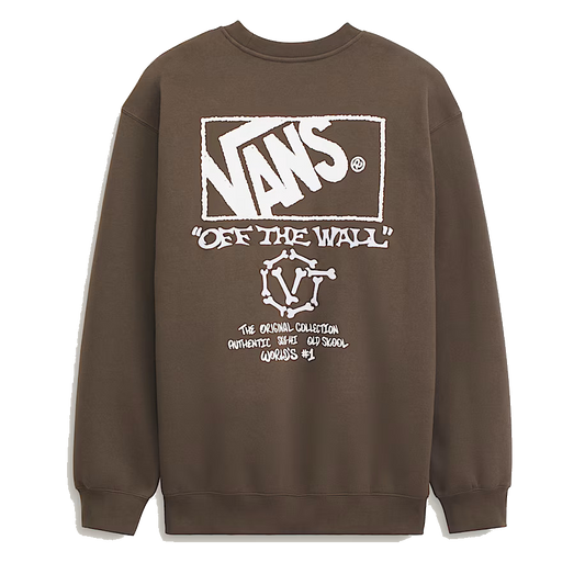 Vans Circle Bones Formula Crewneck - Coal Brown