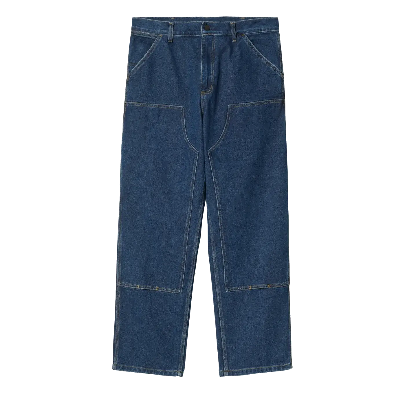 Carhartt WIP Double Knee Pant - Blue Stone Washed Smith Denim