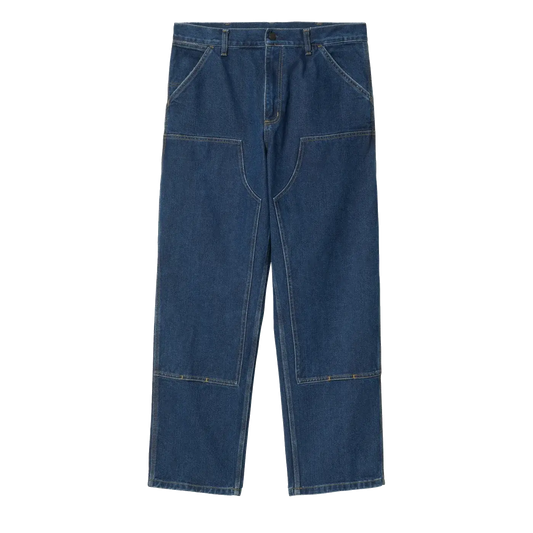 Carhartt WIP Double Knee Pant - Blue Stone Washed Smith Denim