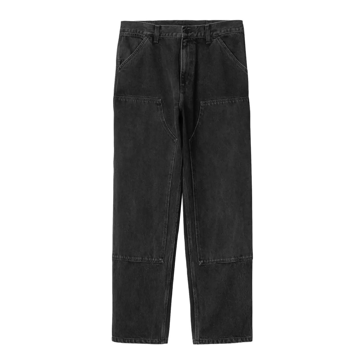 Carhartt WIP Double Knee Pant - Black Stone Washed Smith Denim