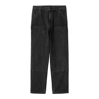 Carhartt WIP Double Knee Pant - Black Stone Washed Smith Denim