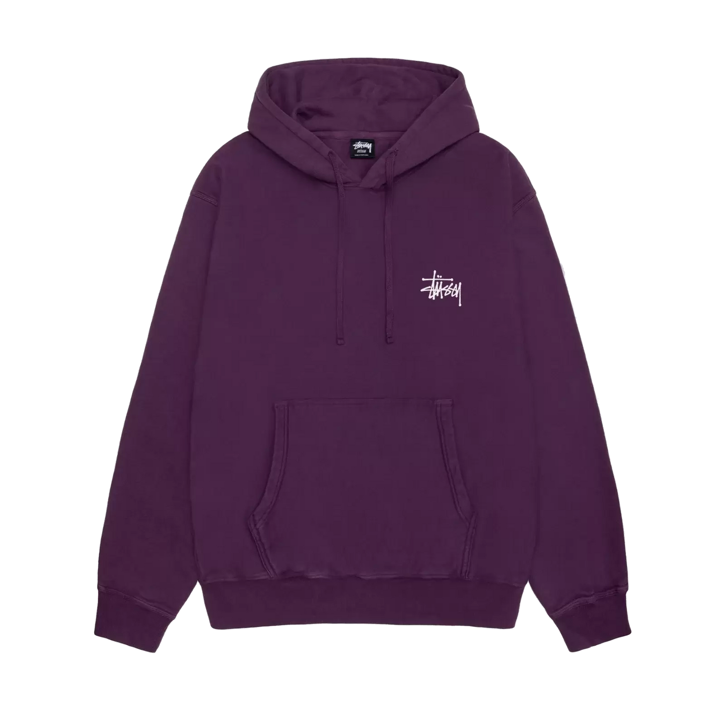 Stussy Basic Pigment Dyed Hoodie - Purple