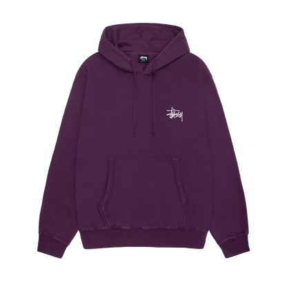 Stussy Basic Pigment Dyed Hoodie - Purple