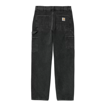 Carhartt WIP Single Knee Pant - Black Stone Washed Smith Denim