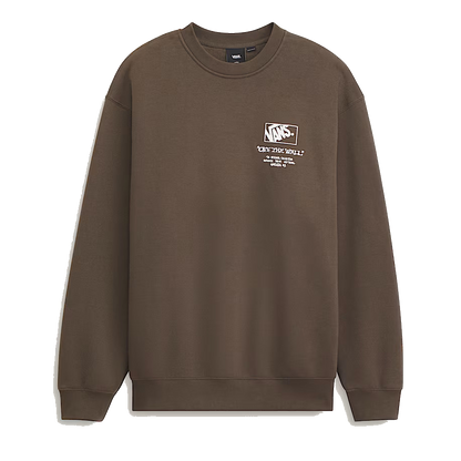Vans Circle Bones Formula Crewneck - Coal Brown