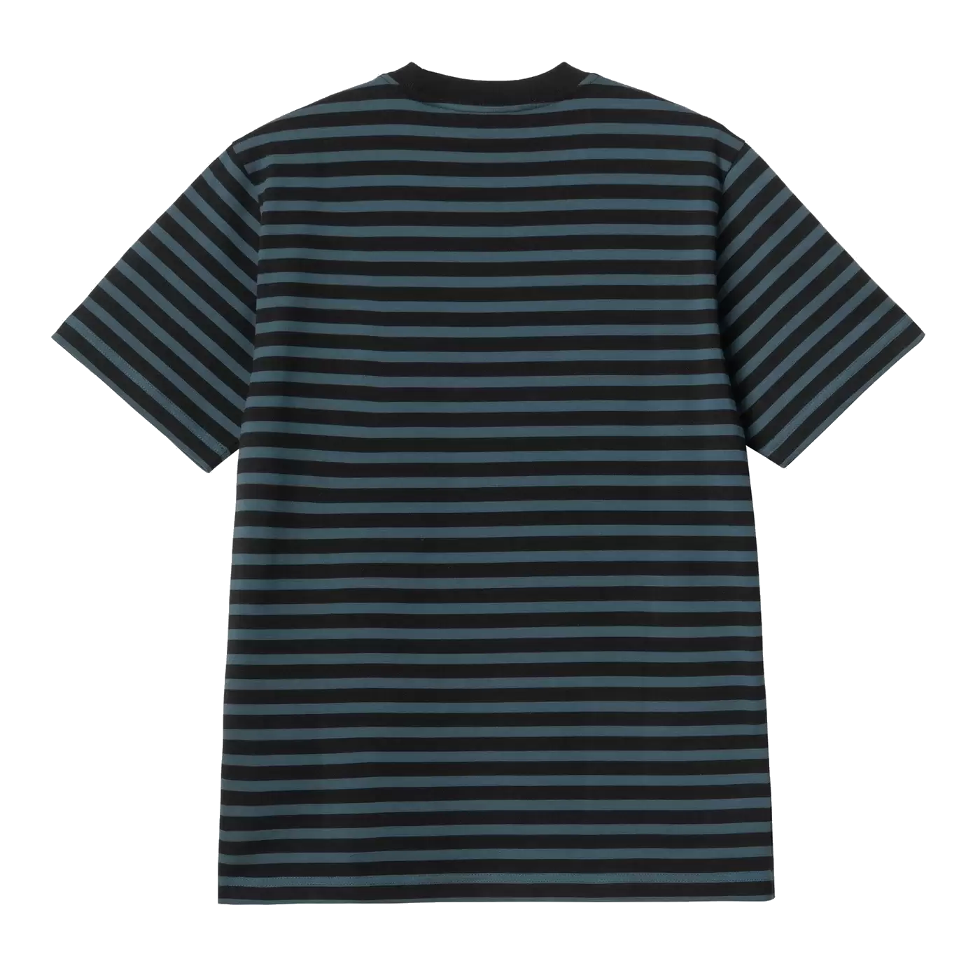 Carhartt WIP Seidler Stripe Pocket Tee - Squid/Black