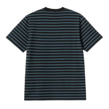 Load image into Gallery viewer, Carhartt WIP Seidler Stripe Pocket Tee - Squid/Black