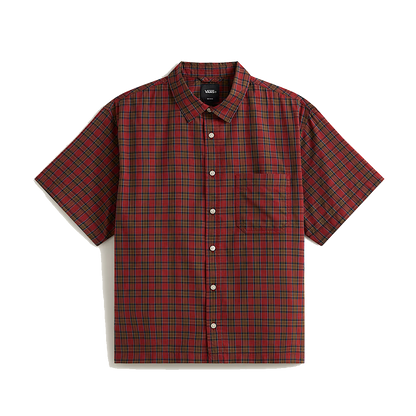 Vans Larkspur Timber Plaid Shirt - Poppy Ember