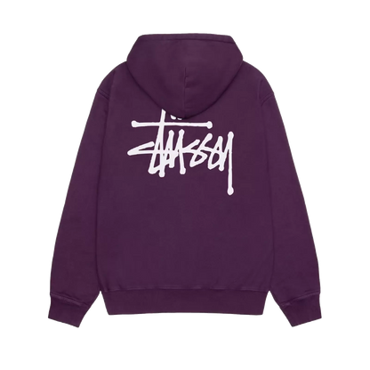 Stussy Basic Pigment Dyed Hoodie - Purple