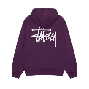 Stussy Basic Pigment Dyed Hoodie - Purple – Ninetimes Skateshop