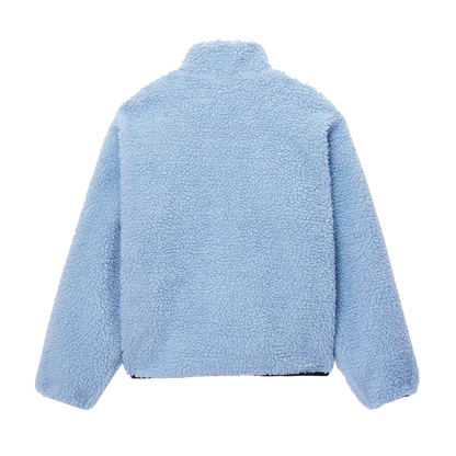 Stussy Sherpa Reversible Jacket - Light Denim