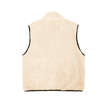 Stussy Sherpa Reversible Vest - Beige