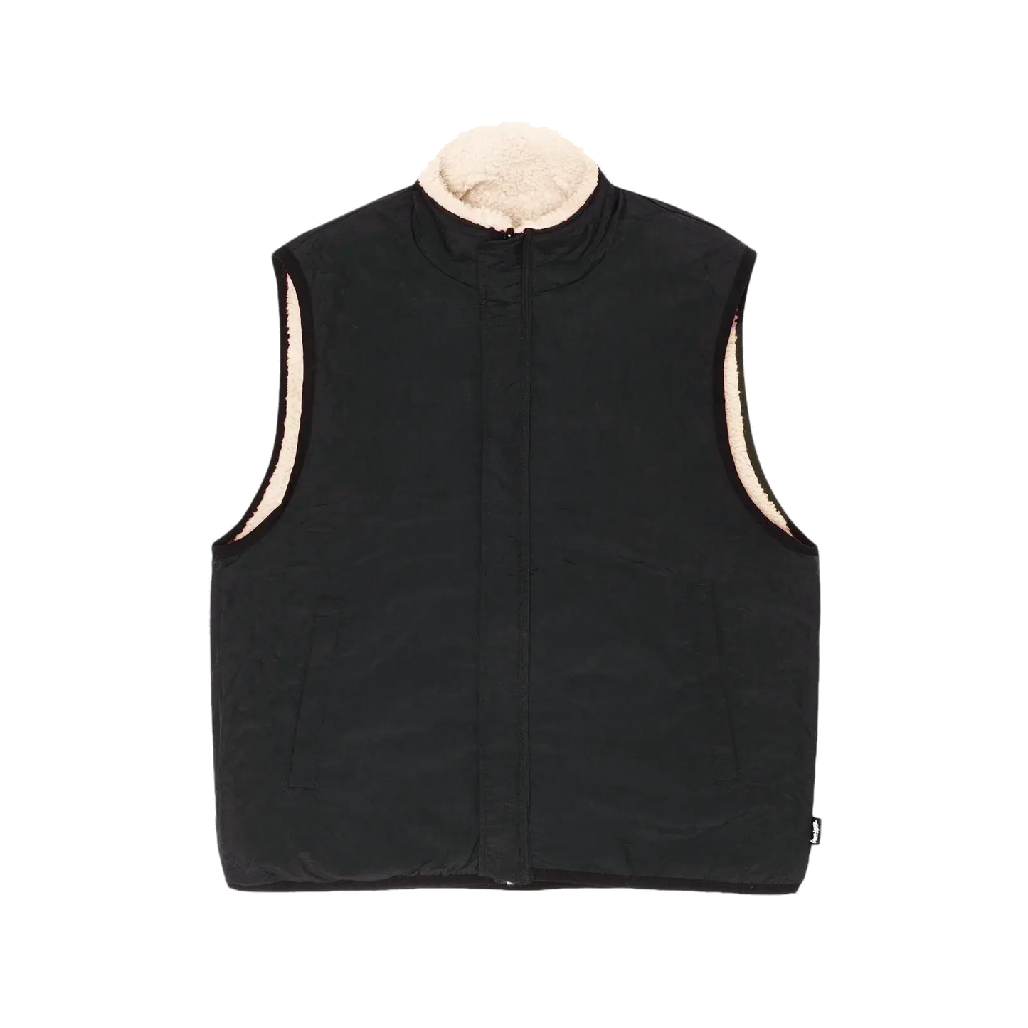 Stussy Sherpa Reversible Vest - Beige