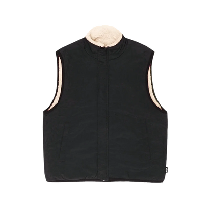 Stussy Sherpa Reversible Vest - Beige