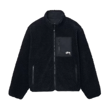 Load image into Gallery viewer, Stussy Sherpa Reversible Jacket - Black