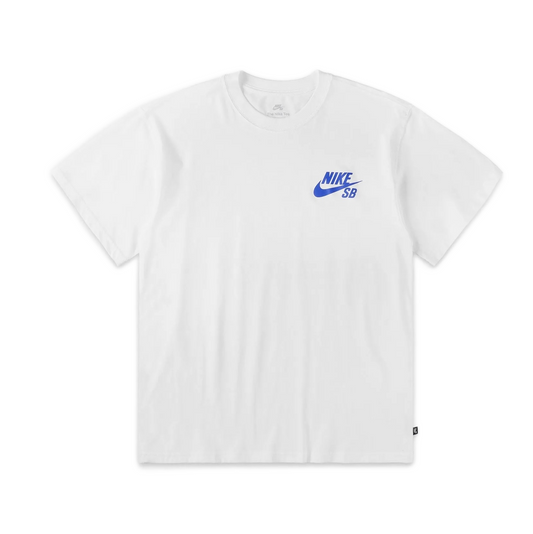 Nike SB Small Logo Tee - White/Game Royal