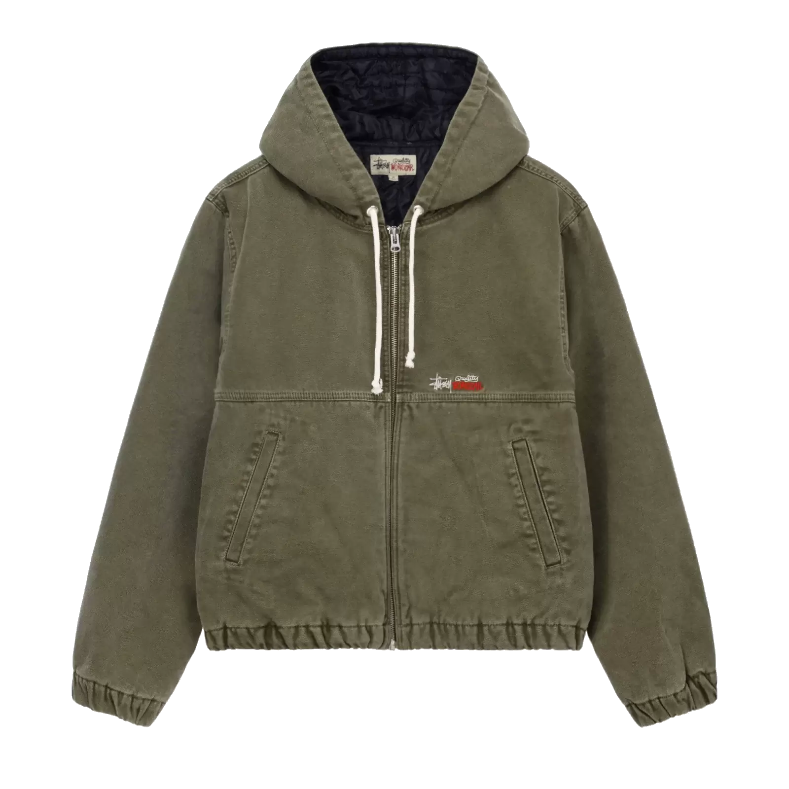 Stussy Work Jacket Insulated Canvas - Olive Drab
