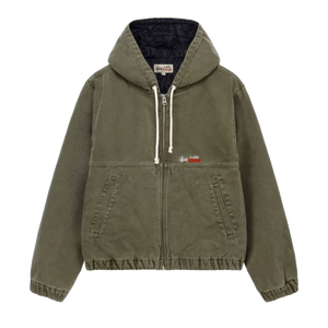 Stussy Work Jacket Insulated Canvas - Olive Drab – Ninetimes Skateshop