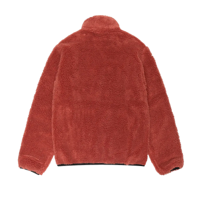 Stussy Sherpa Reversible Jacket - Terracotta