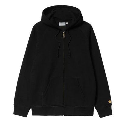 Carhartt WIP Hooded Chase Jacket - Black/Gold