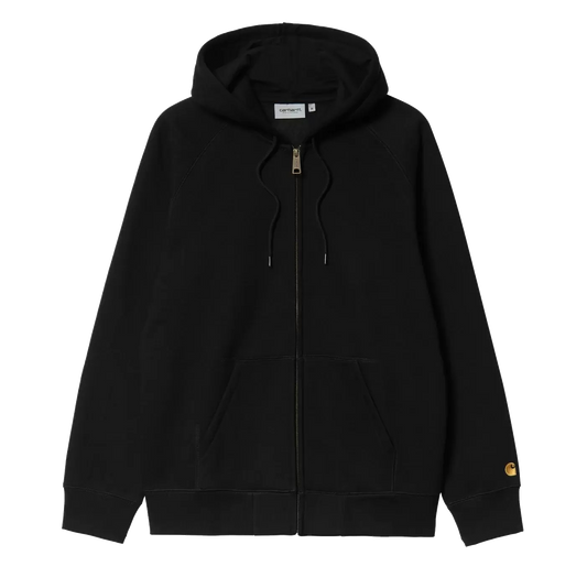 Carhartt WIP Hooded Chase Jacket - Black/Gold